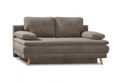 Boyd von Restyl - Schlafsofa braun mit Bettkasten