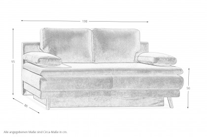 Boyd von Restyl - Schlafsofa braun mit Bettkasten