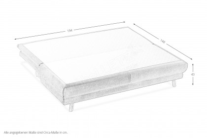 Boyd von Restyl - Schlafsofa braun mit Bettkasten