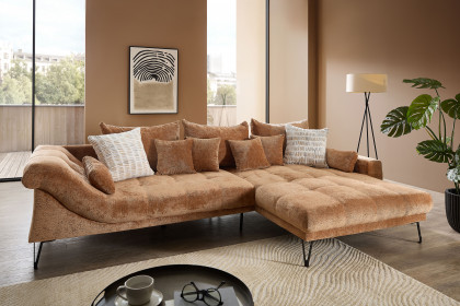 Garda von Benformato - Eckgarnitur Variante rechts koralle