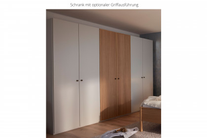 Arola von Schöner Wohnen - Schrank champagner - Eiche mit Griffleisten