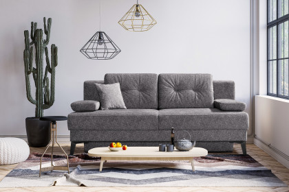 Fanny-Sleep von Restyl - Schlafsofa mit Bettkasten grau