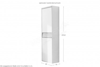 Luis von Sudbrock - Garderobenset in Magnolie und Eiche sahara
