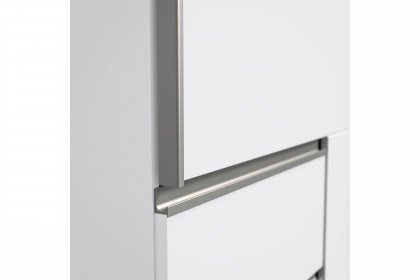 Winn 2 Spiegel von Forte - weißer Schwebetürenschrank mit Schubladen & Spiegel