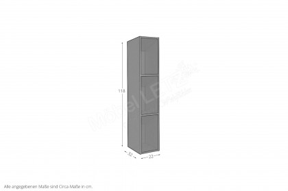 Colors von Mäusbacher - Hängeregal in Graphit-Schwarz