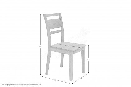Lara-dining von Dudinger - Stuhl aus Eiche geölt