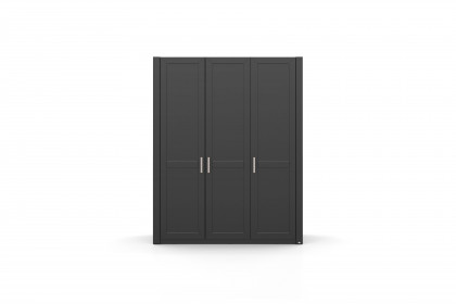 York von set one by Musterring - 3-türiger Landhaus-Schrank grau anthrazit