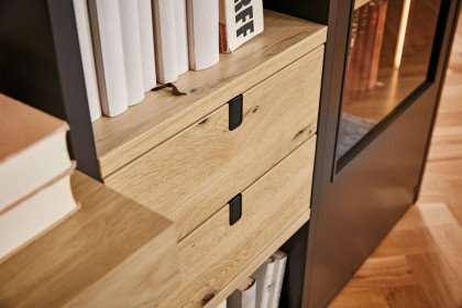 Kara-System von Musterring - Wohnregal mit Schreibtischplatte