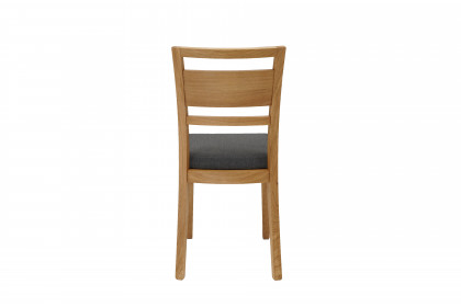 Lara-dining von Dudinger - Stuhl mit Sitzbezug in Anthrazit