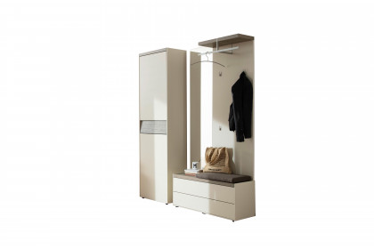 Luis von Sudbrock - Garderobenset in Magnolia/ Eiche sahara