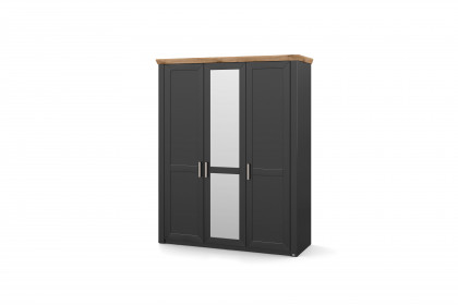 York von set one by Musterring - Schrank im Landhaus-Stil grau mit Spiegel