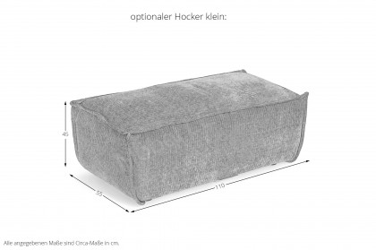 Platani von Easy Sofa - Polstersofa rechts taupe