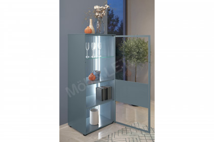 Amaya von SCHÖNER WOHNEN - Highboard in Glattlack taubenblau