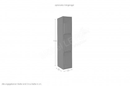 Colors von Mäusbacher - Hängeschrank in Schwarz