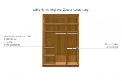 Graz von Wiemann - Schlafzimmer-Set Erle teilmassiv