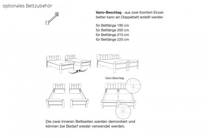 Graz von Wiemann - Schlafzimmer-Set Erle teilmassiv