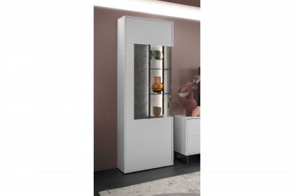 Deltona von set one by Musterring - Vitrine in Weiß matt