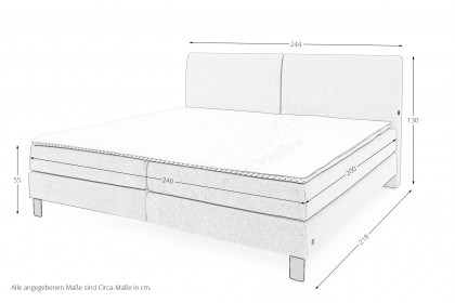Elias-Dream von Musterring - Familien-Boxspringbett in Taupe