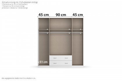 Case von Rauch Blue - Schrank mit Auszügen und Spiegel