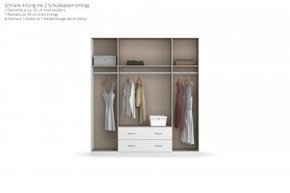 Case von Rauch Blue - Schrank mit Auszügen und Spiegel