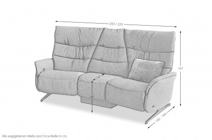 4050 von Himolla - Trapezsofa flieder