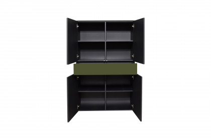 Colors von Mäusbacher - Highboard Glas olivgrün