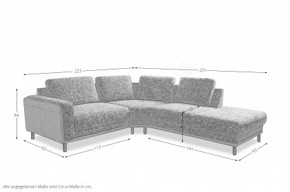 Concept-LE26 von Sit & More - Polsterecke links cappuccino-brown