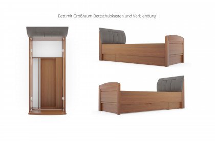 Graz von Wiemann - Schubkastenbett Erle teilmassiv 90x200 cm