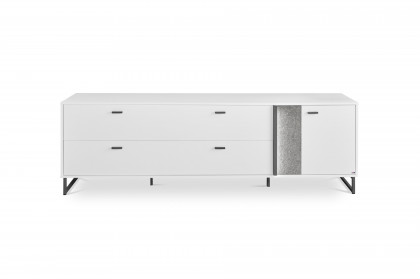 Deltona von set one by Musterring - Lowboard weiß mit Zierelement