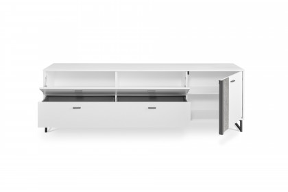 Deltona von set one by Musterring - Lowboard weiß mit Zierelement