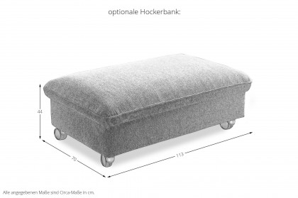 1926 von Himolla - Polstersofa rechts grappa