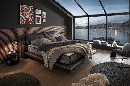 Midnight von ED-Lifestyle - Polsterbett 180 black-anthrazit