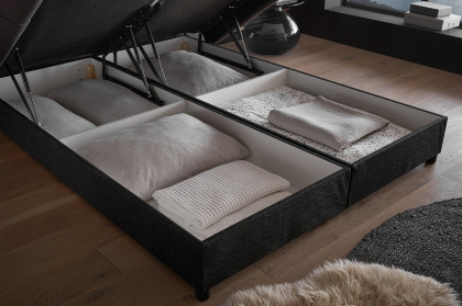 Midnight von ED-Lifestyle - Polsterbett 180 black-anthrazit