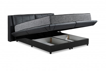 Midnight von ED-Lifestyle - Polsterbett 180 black-anthrazit