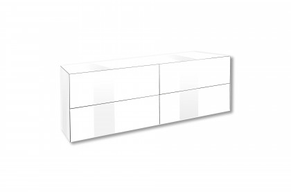 Colors von Mäusbacher - Lowboard 022 Glas weiß