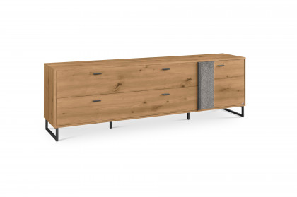 Deltona von set one by Musterring - Lowboard Eiche Artisan mit Zierelement