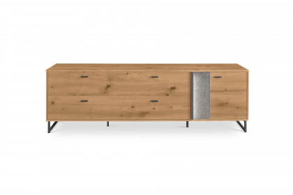 Deltona von set one by Musterring - Lowboard Eiche Artisan mit Zierelement