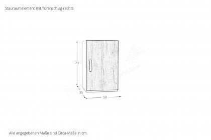 cadre.plus von Röhr-Bush - Kommodenkombi 3-teilig weiß - Eiche Votan