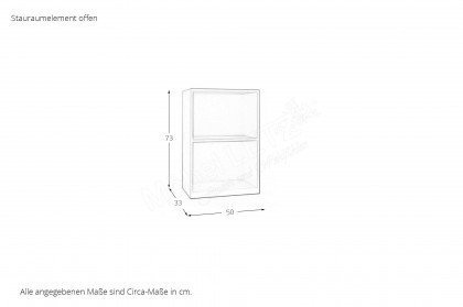 cadre.plus von Röhr-Bush - Kommodenkombi 3-teilig weiß - Eiche Votan