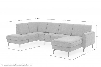 PP-PF25099 von Polipol - Wohnlandschaft Variante links mandel