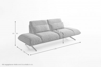 KOINOR Fieno - Ledersofa marmo
