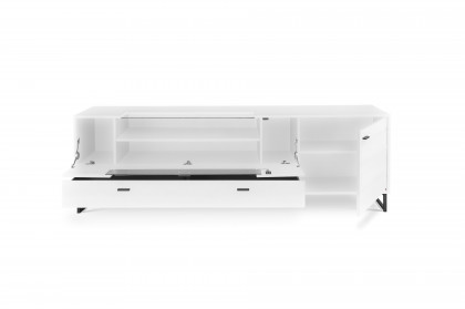 Deltona von set one by Musterring - Lowboard in Weiß mit Zierelement Sandstein