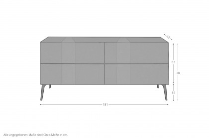 Colors von Mäusbacher - Lowboard 022-WP anthrazit mit Keramikplatte