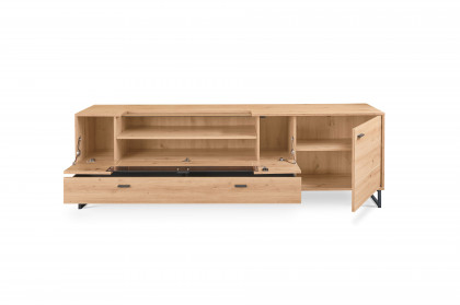 Deltona von set one by Musterring - Lowboard in Eiche mit Zierelement Sandstein