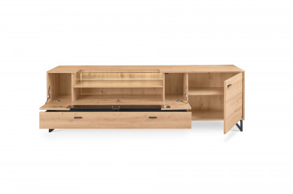 Deltona von set one by Musterring - Lowboard in Eiche mit Zierelement Sandstein