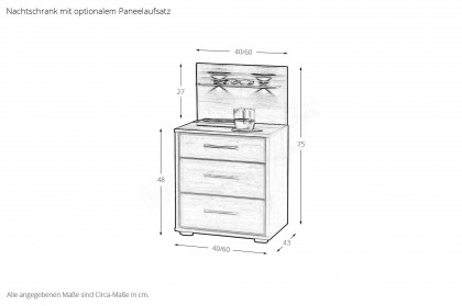 Graz von Wiemann - Single-Schlafzimmer mit Schubladenbett Erle
