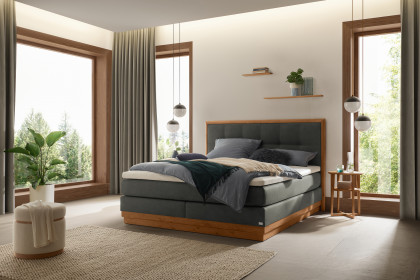 Comfort von Hasena - Boxspringbett Leona in Carbon