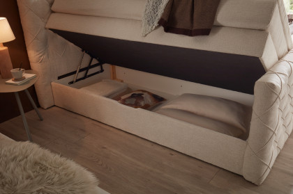 Lyon von ED-Lifestyle - Boxspringbett 180 ivory