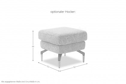 Amadeo von SCHÖNER WOHNEN - Polstersessel steel