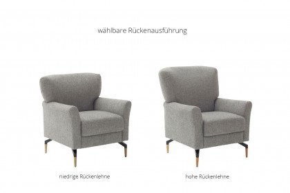 Amadeo von SCHÖNER WOHNEN - Polstersessel steel